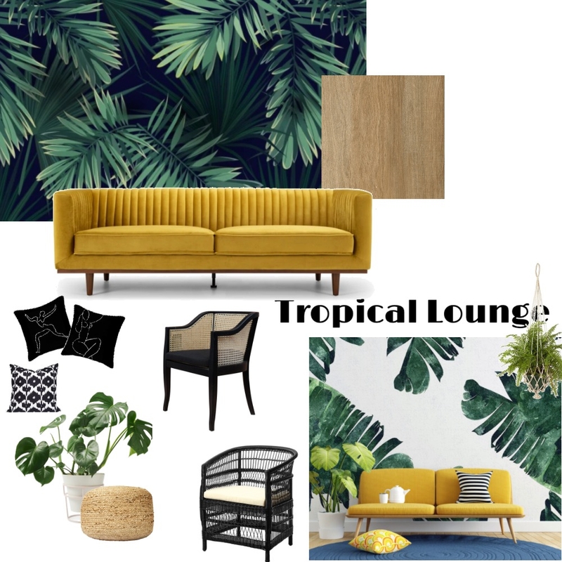 Luxe Tropical Lounge Mood Board by christymci on Style Sourcebook
