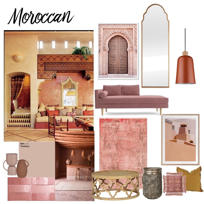 Moroccan Mood Board by Ourtrevallynreno on Style Sourcebook