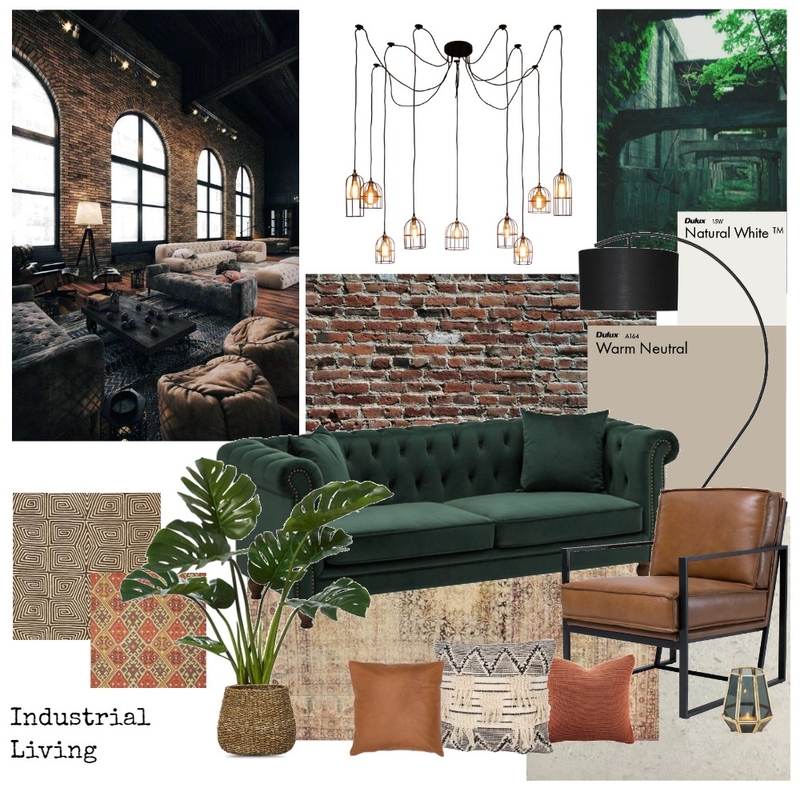 Industrial living Mood Board by Anel on Style Sourcebook