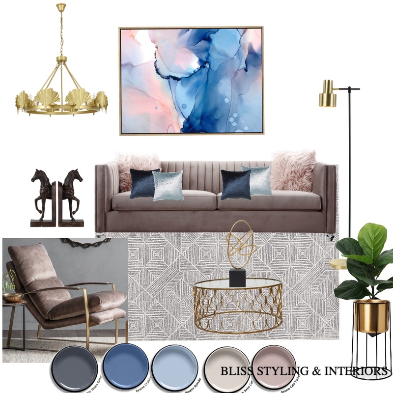 BLUEY LUX LIVING Mood Board by Bliss Styling & Interiors on Style Sourcebook