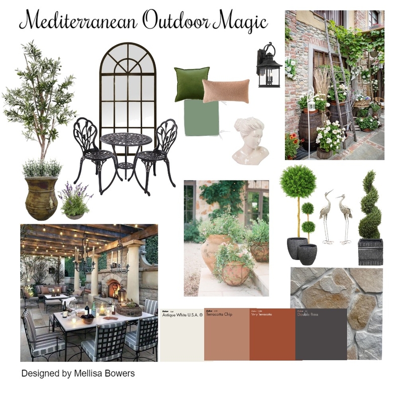 Mediterranean Outdoor Magic Mood Board by Mellisa Bowers on Style Sourcebook
