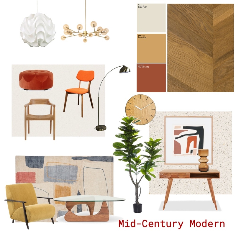 Mid-Century draft Mood Board by usernamejye on Style Sourcebook