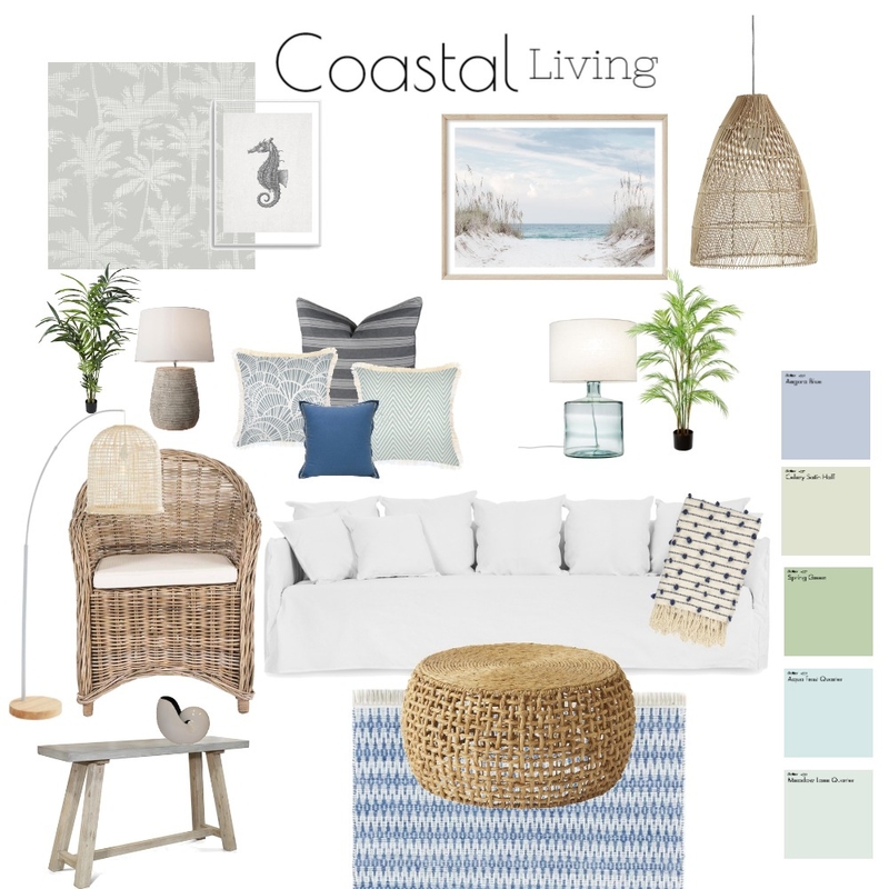 Coastal Living Room Mood Board by juliafrancesca on Style Sourcebook