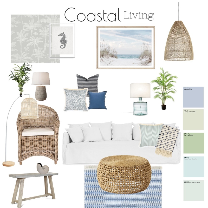 Coastal Living Room Mood Board by juliafrancesca on Style Sourcebook