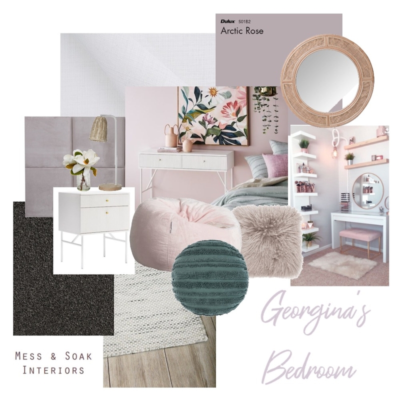 Mood Board - Georgina's Bedroom Mood Board by Mess&Soak on Style Sourcebook