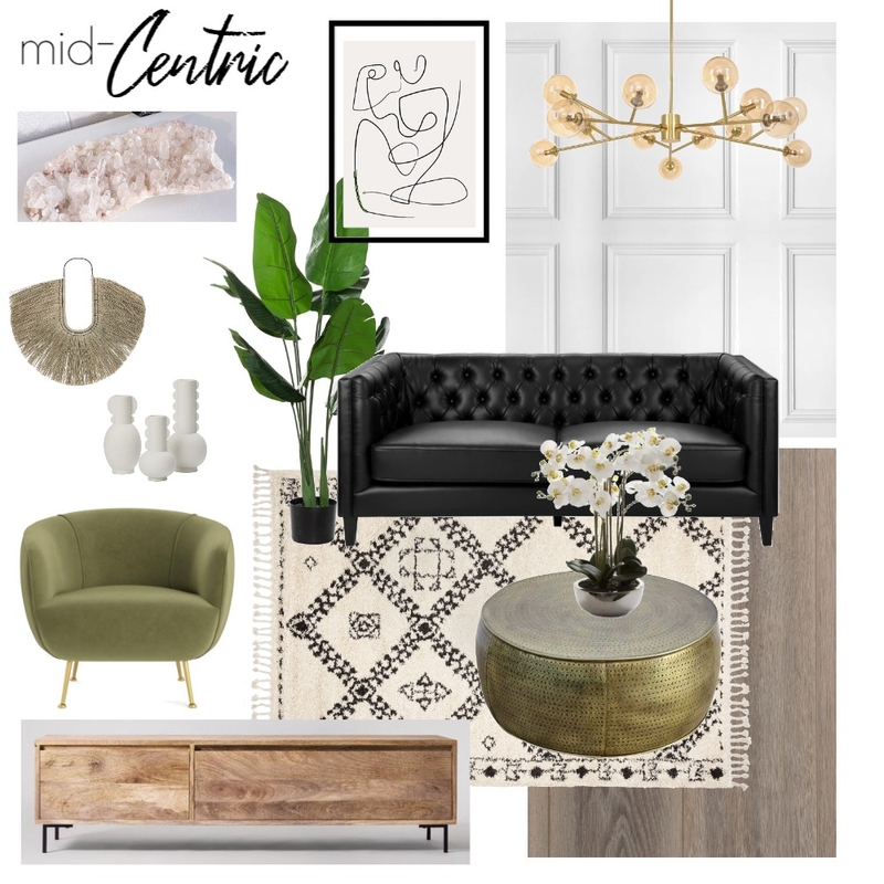 Mid-Centric Living Mood Board by biancabrookedessmann on Style Sourcebook