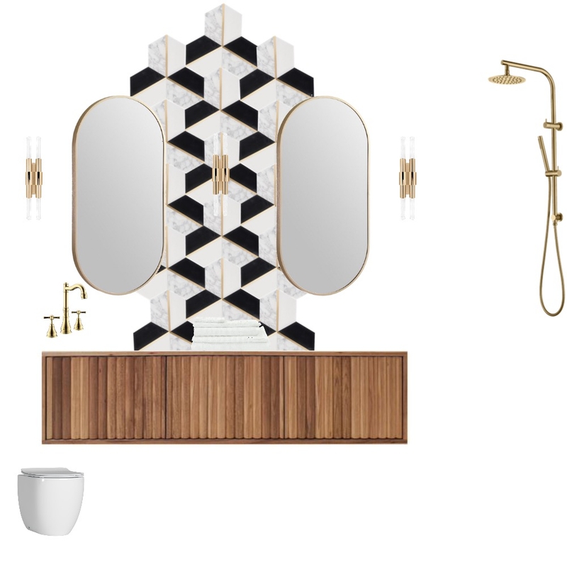 Bathroom - Art Deco Mood Board by JulianaDias on Style Sourcebook