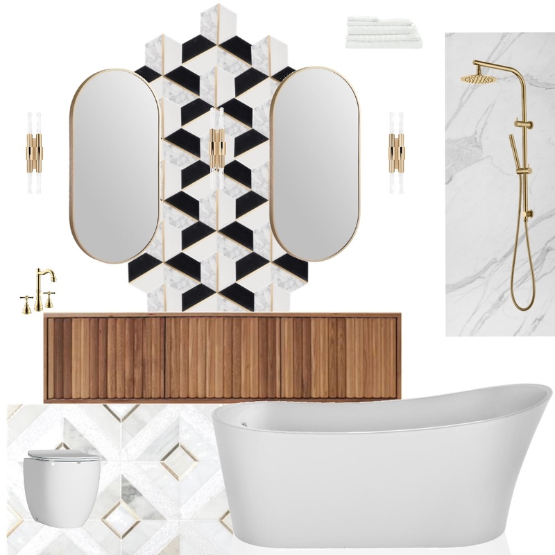 Bathroom - Art Deco Mood Board by JulianaDias on Style Sourcebook