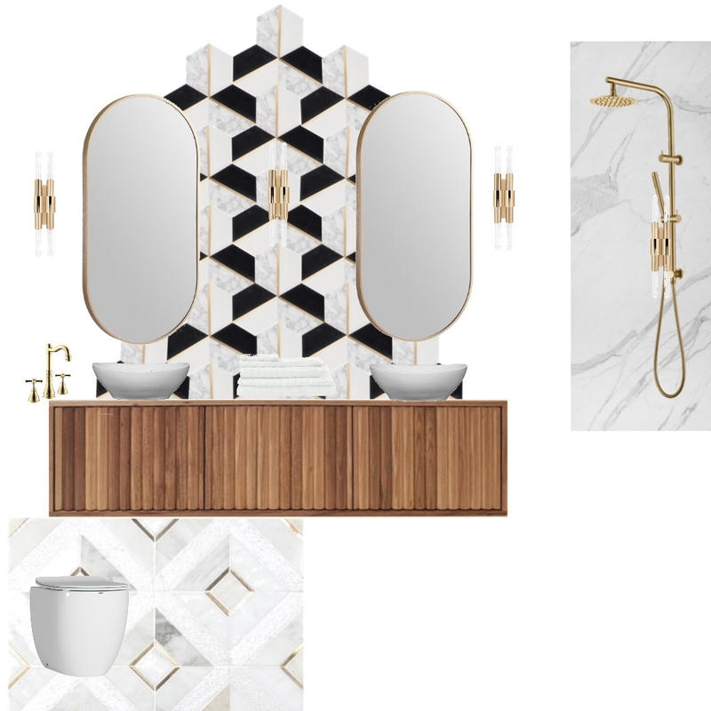 Bathroom - Art Deco Mood Board by JulianaDias on Style Sourcebook