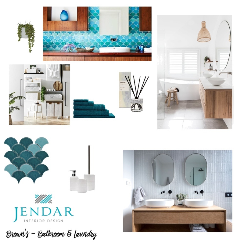 Brown's - Bathroom and Laundry Mood Board by Jendar Interior Design on Style Sourcebook