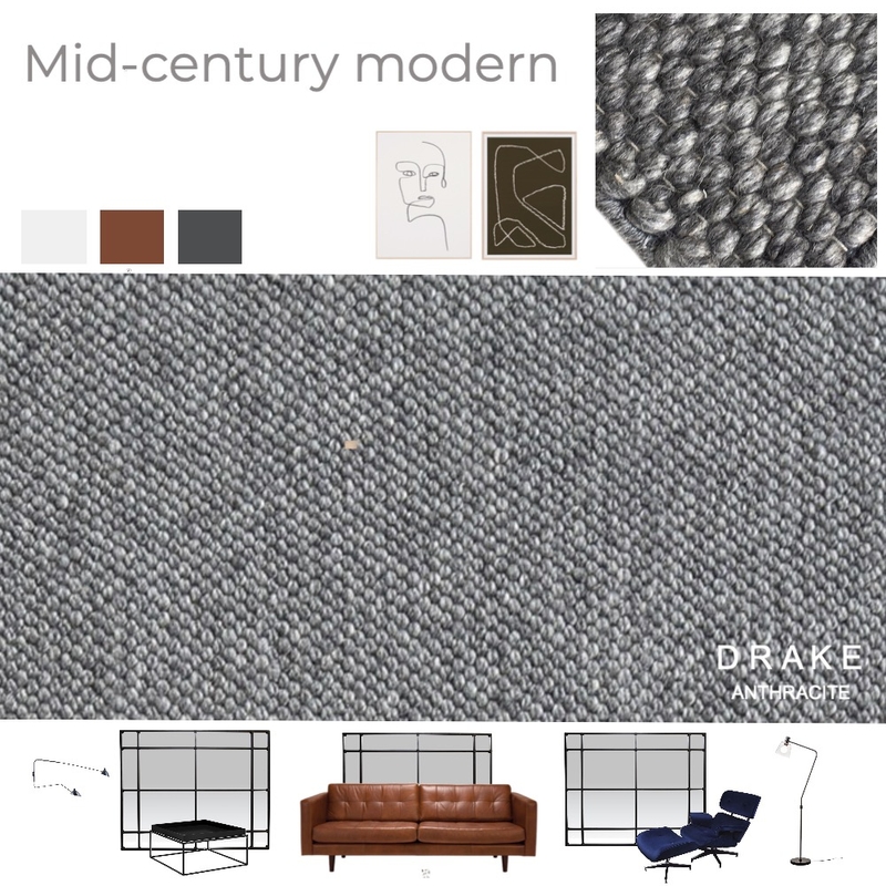 Drake Anthracite-Mid-century modern Mood Board by Cocoon_me on Style Sourcebook