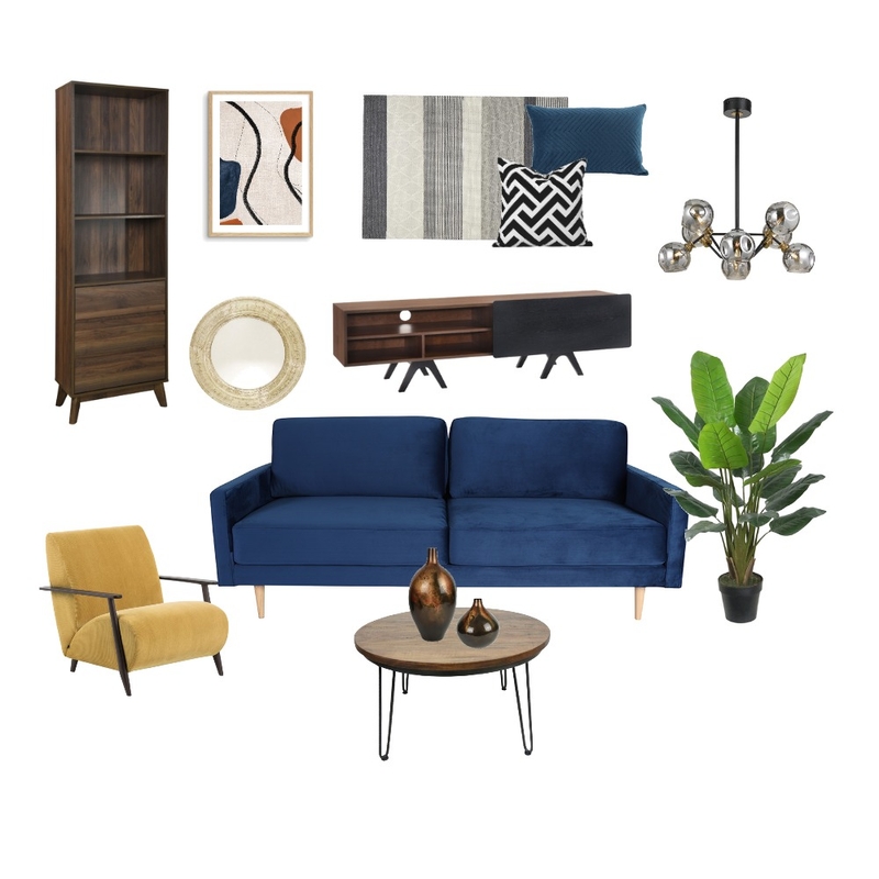 Mid Century Modern Mood Board by payal thakre on Style Sourcebook