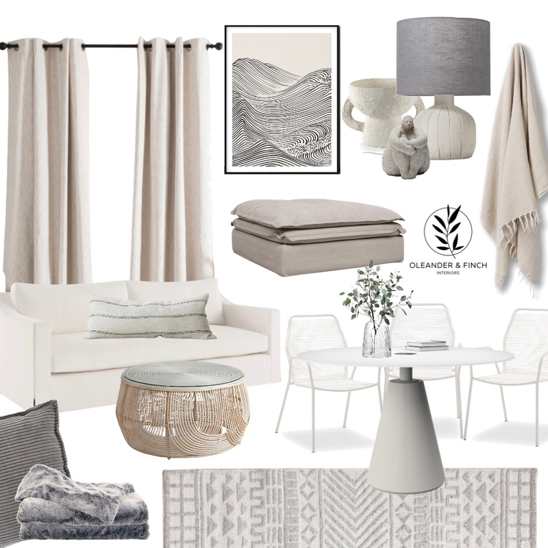 Tonal Mood Board by Oleander & Finch Interiors on Style Sourcebook