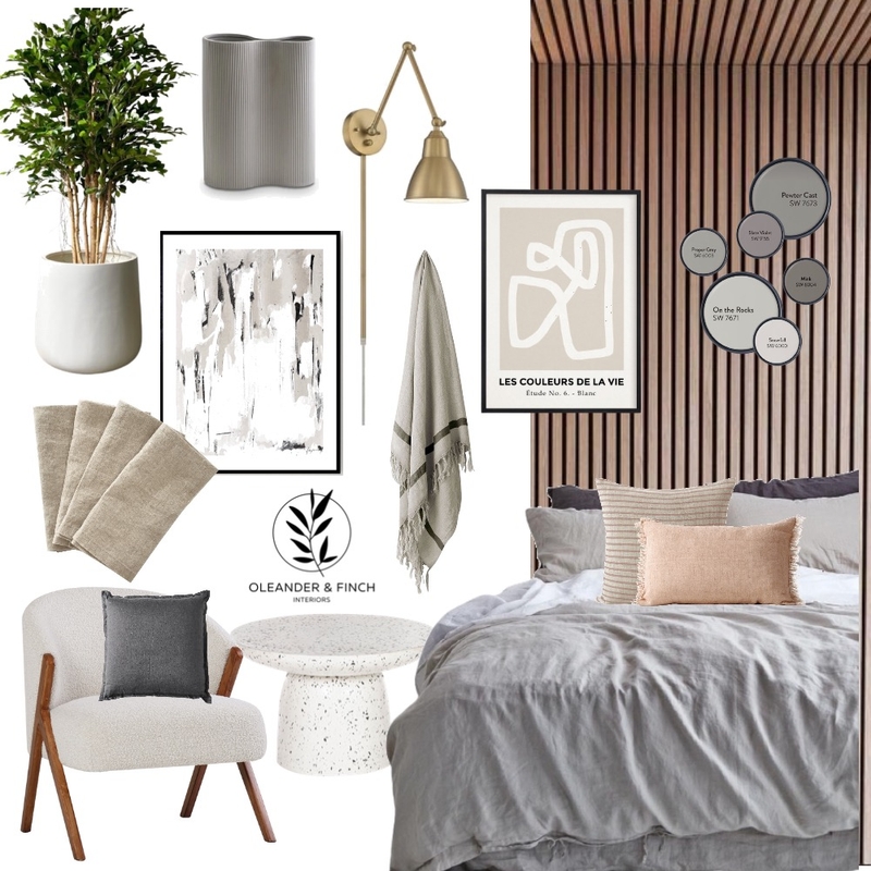 Master bedroom Mood Board by Oleander & Finch Interiors on Style Sourcebook