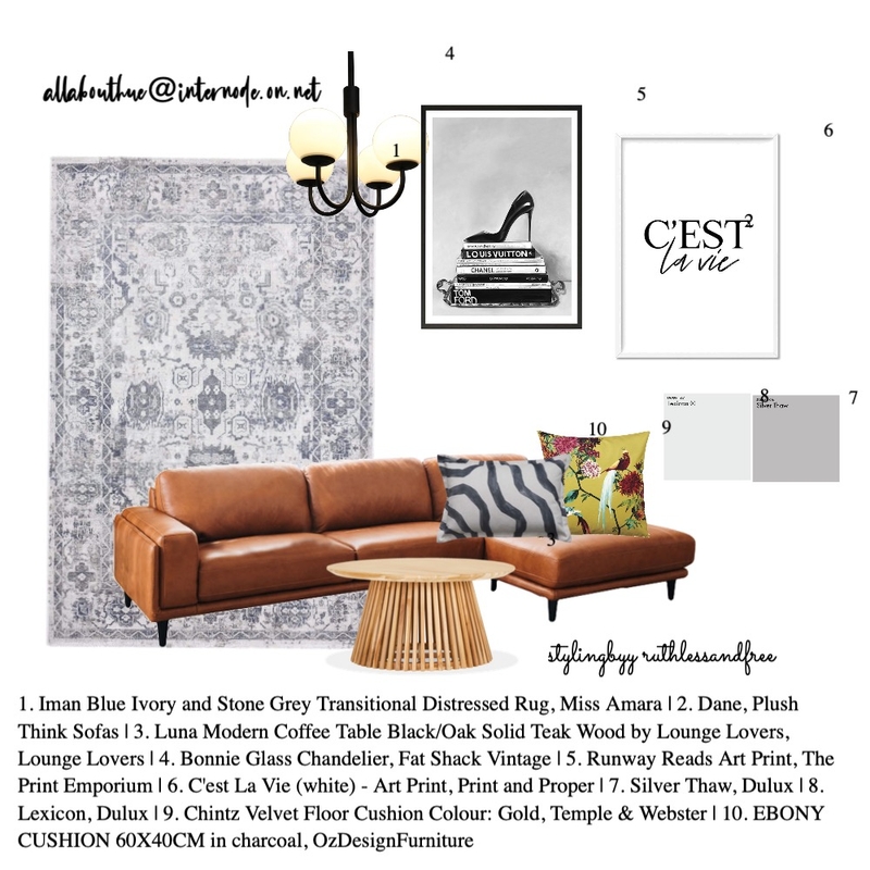 lounging around Mood Board by ruthlessandfree on Style Sourcebook