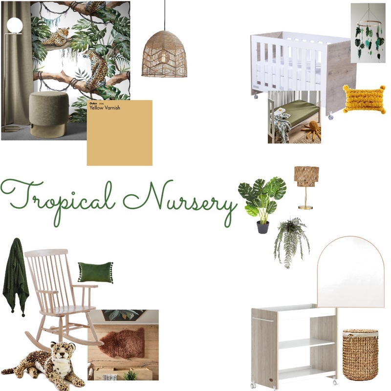 Tropical Nursery Mood Board by Simply Posh on Style Sourcebook