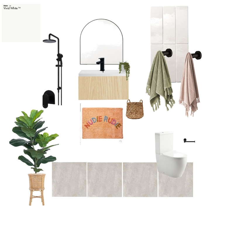 modern coastal ensuite Mood Board by House of four on Style Sourcebook