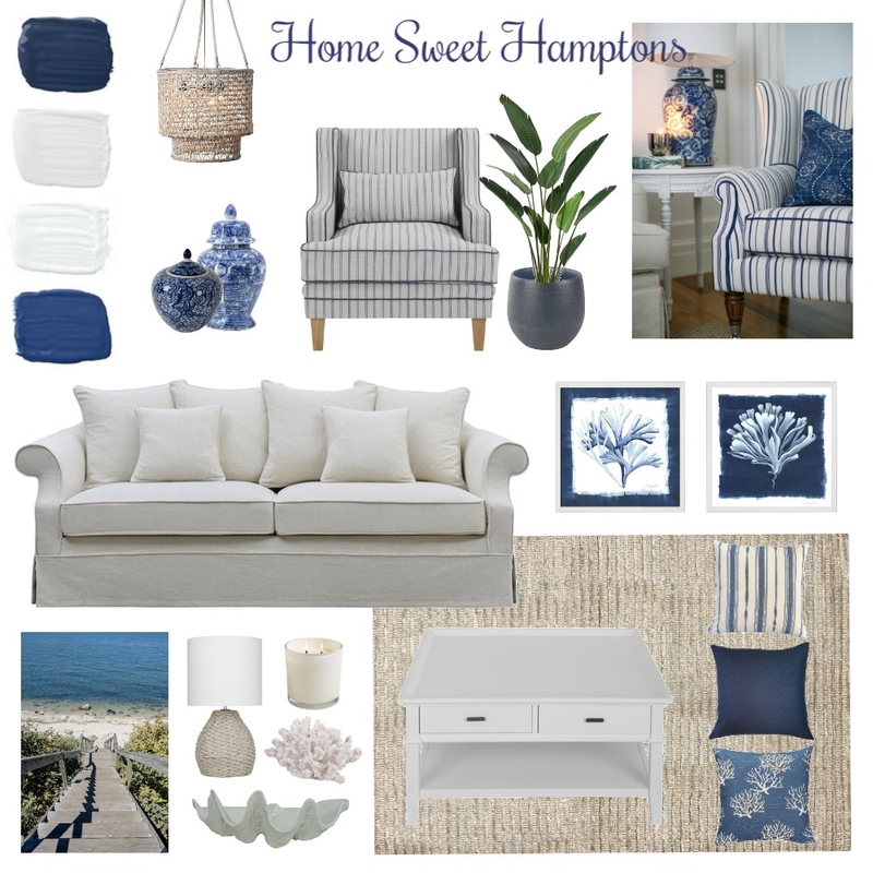 Hamptons Mood Board by Amanda Tarbitt on Style Sourcebook