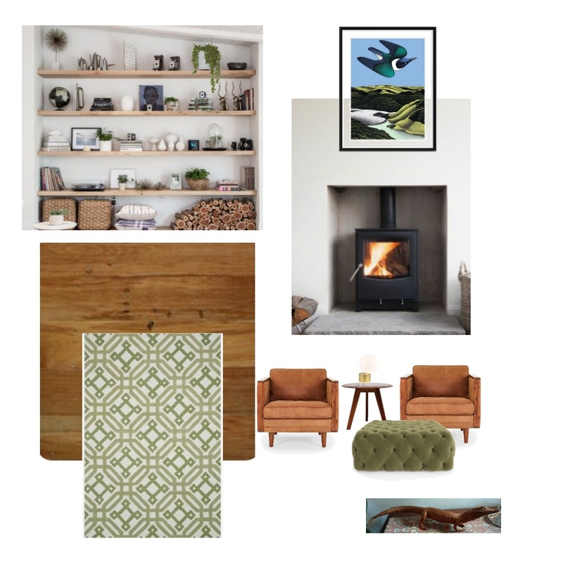 Lounge by fire place area Mood Board by calliew on Style Sourcebook
