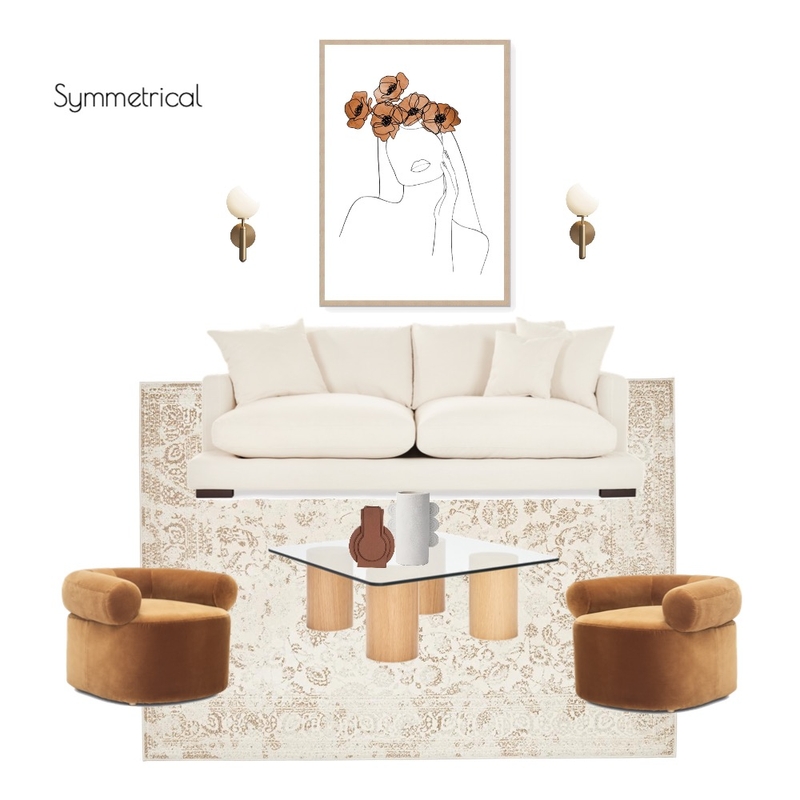 Living Area - Symmetrical Mood Board by el.creativ on Style Sourcebook