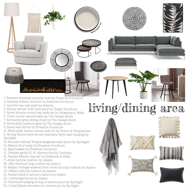 Living/dining Mood Board by Shanmck24 on Style Sourcebook