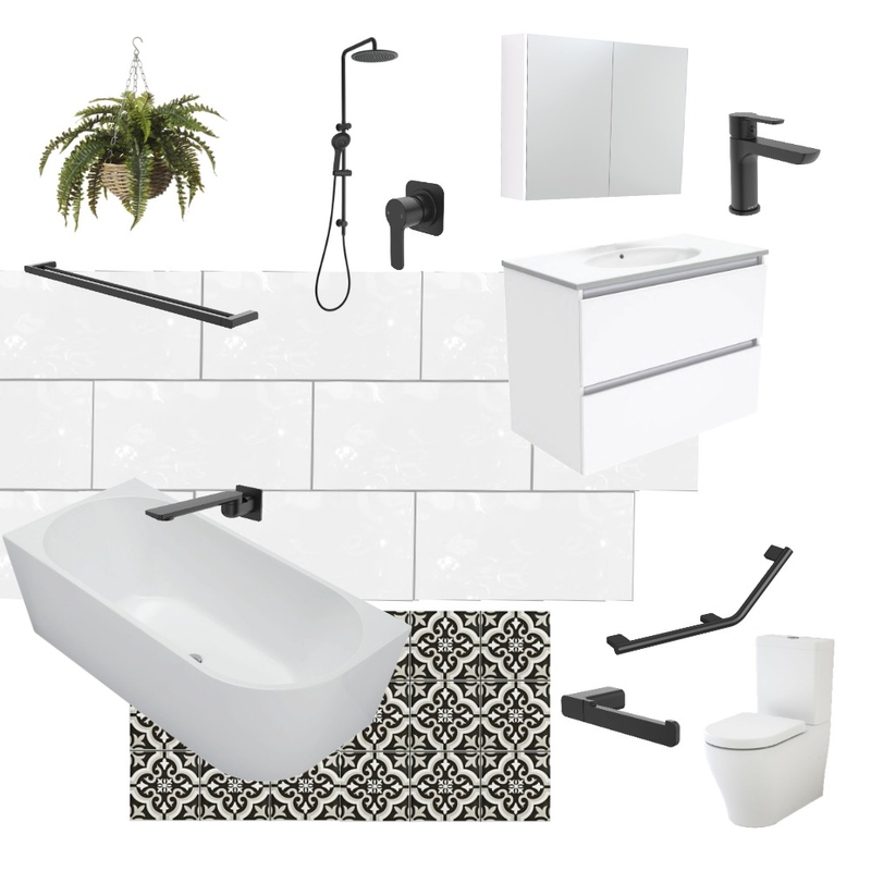 Black & white softened with grey Mood Board by Northern Rivers Bathroom Renovations on Style Sourcebook