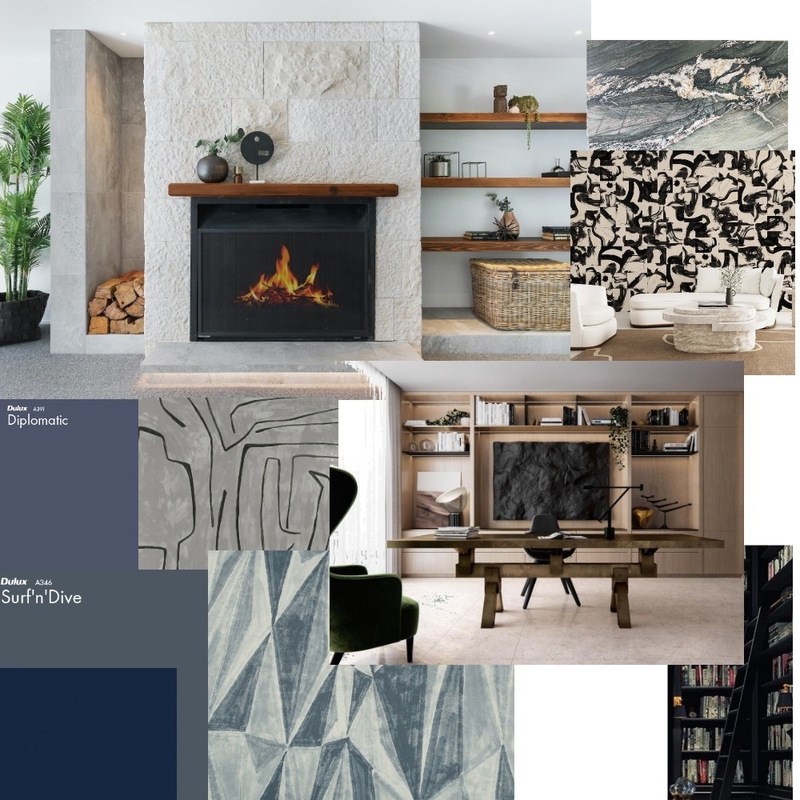 Library Mood Board by aj on Style Sourcebook