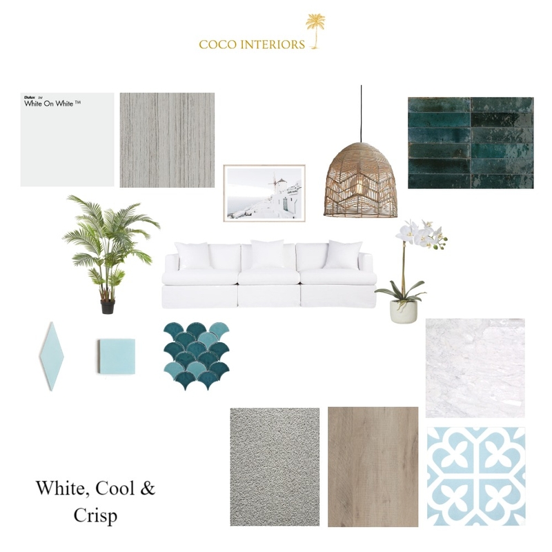 White, Cool & Crisp Mood Board by Coco Interiors on Style Sourcebook