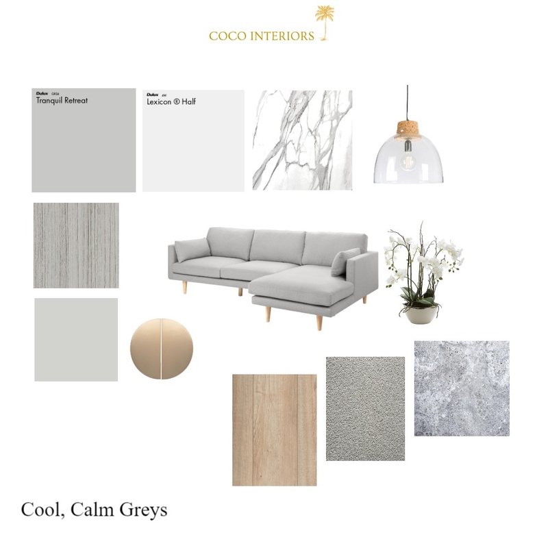 Cool, Calm Greys Mood Board by Coco Interiors on Style Sourcebook