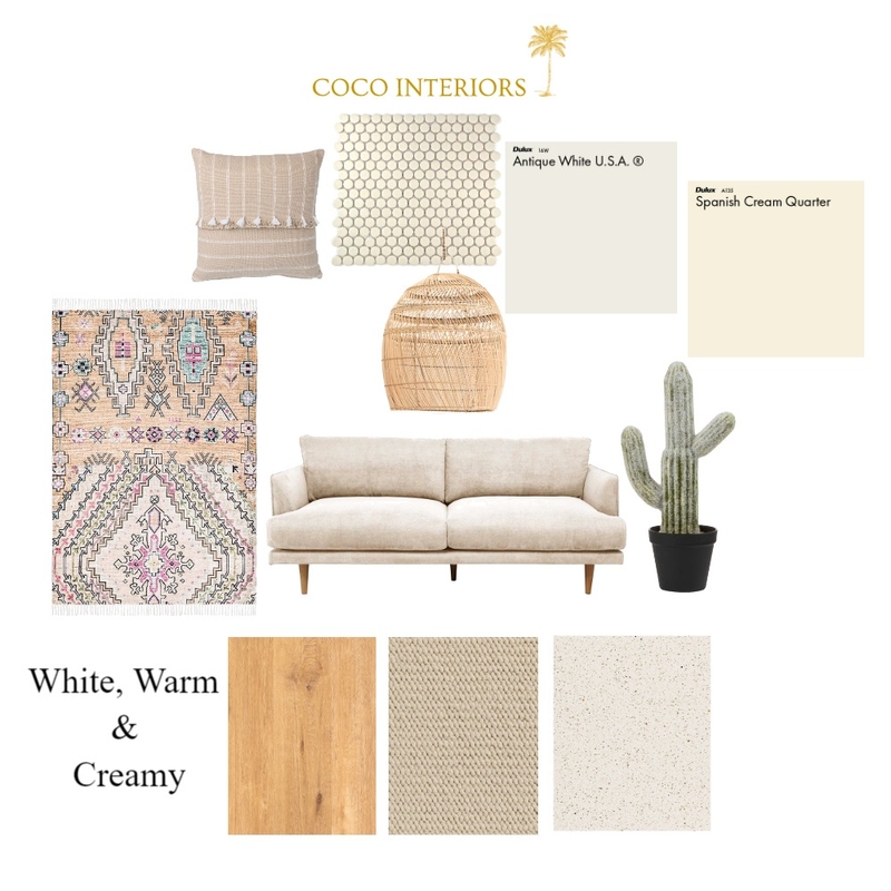White, Warm and Creamy Mood Board by Coco Interiors on Style Sourcebook