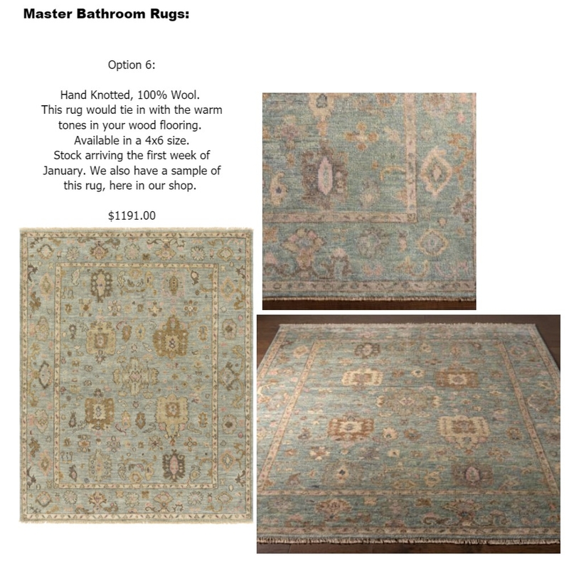 Moore CO master bathroom rugs 4 Mood Board by Intelligent Designs on Style Sourcebook