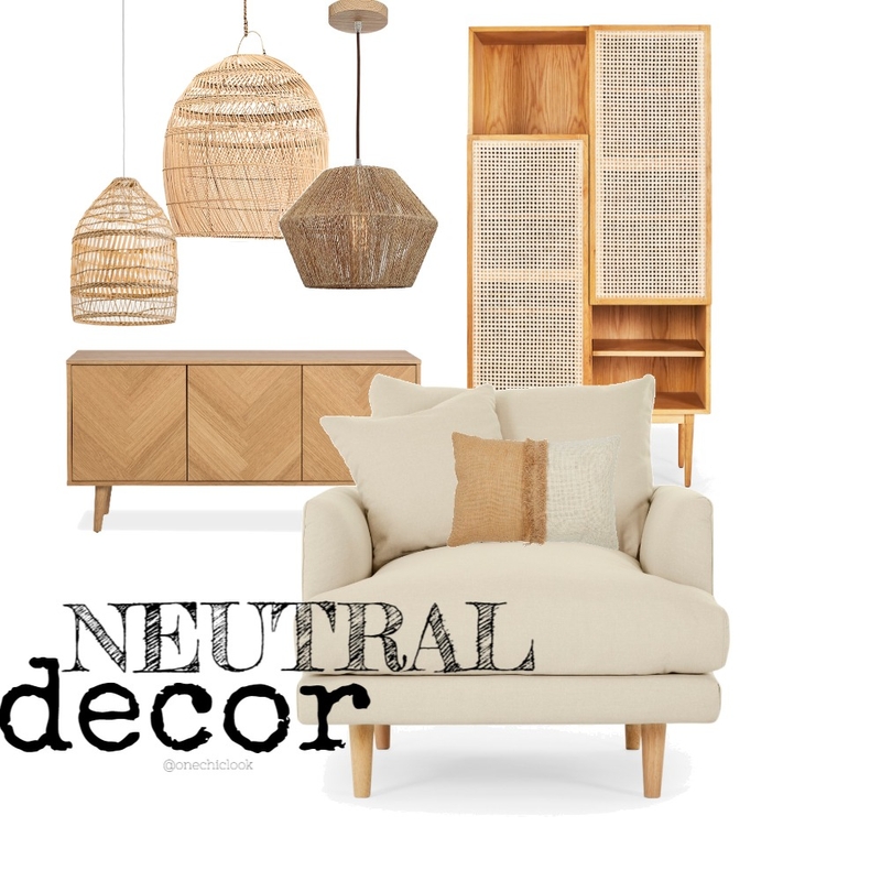 Neutral Decor Mood Board by onechiclook on Style Sourcebook