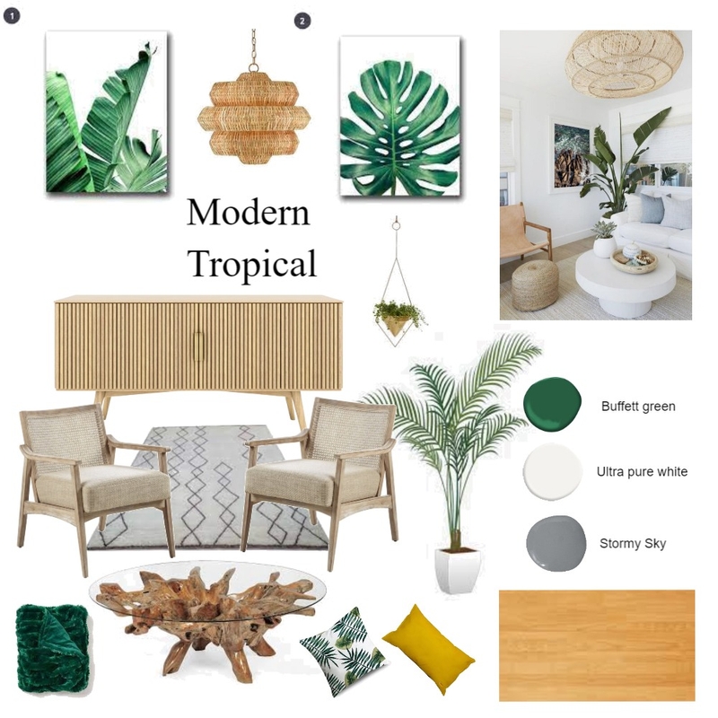 Tropical Mood Board by Chane Chantal on Style Sourcebook