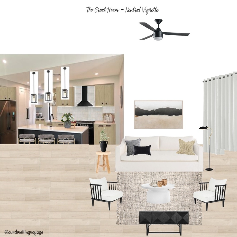 The Great Room - Neutral Contrast Mood Board by Casa Macadamia on Style Sourcebook