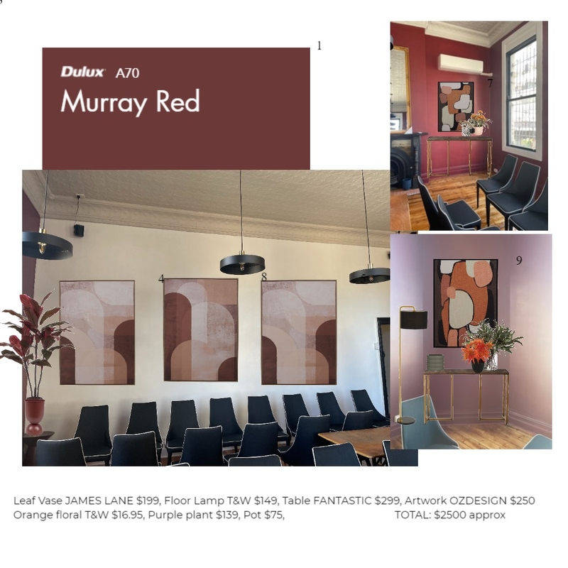Red Room Mood Board by Home Styling Melbourne on Style Sourcebook