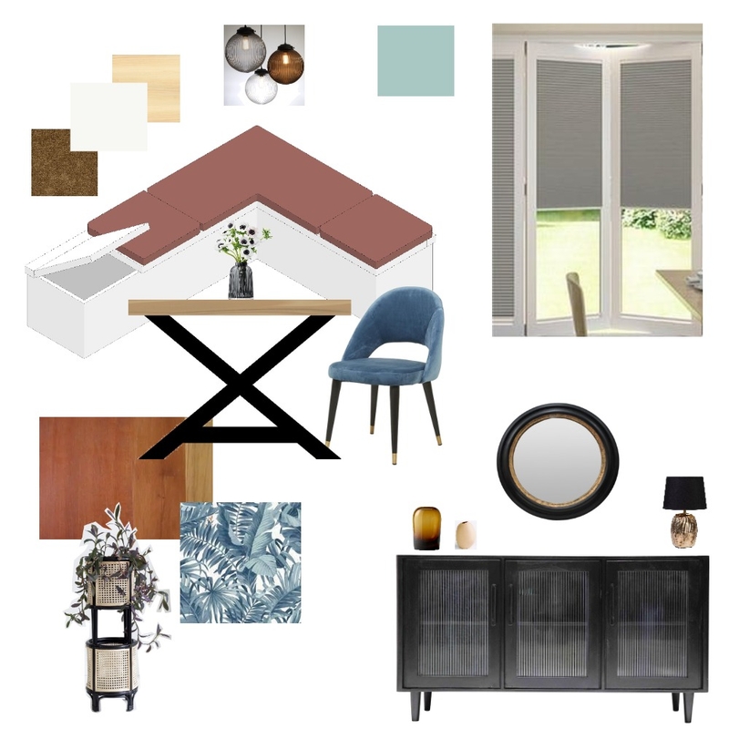 Accented analogous dining room Mood Board by Marsha on Style Sourcebook