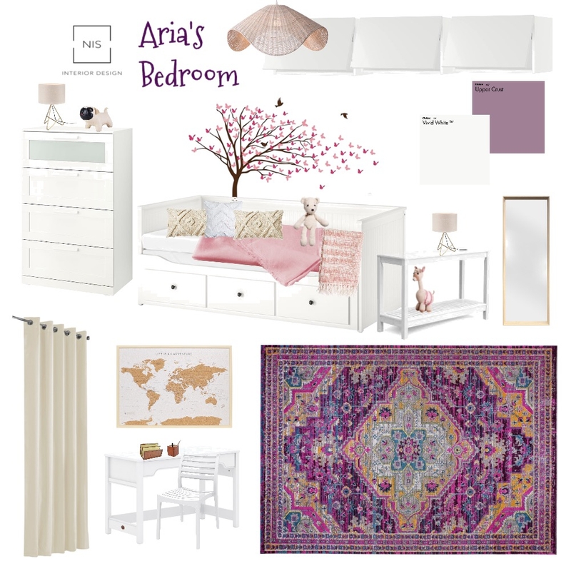 Aria's bedroom A Mood Board by Nis Interiors on Style Sourcebook