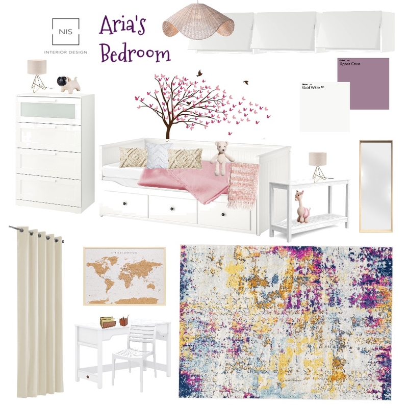 Aria's bedroom A Mood Board by Nis Interiors on Style Sourcebook