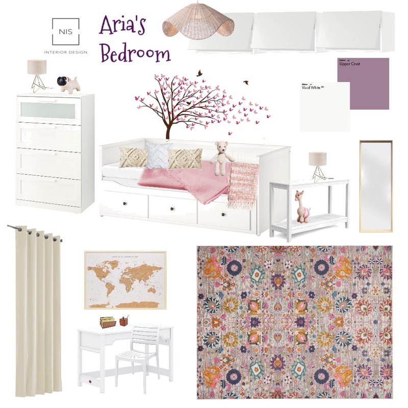 Aria's bedroom A-3 Mood Board by Nis Interiors on Style Sourcebook