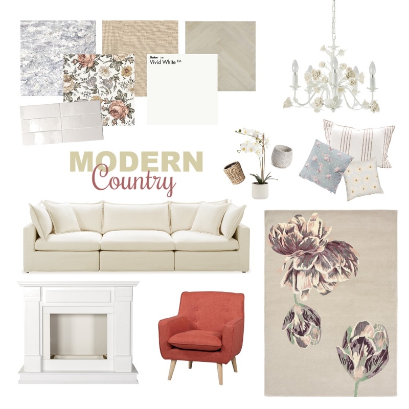 Modern Country Mood Board by Studio RK on Style Sourcebook