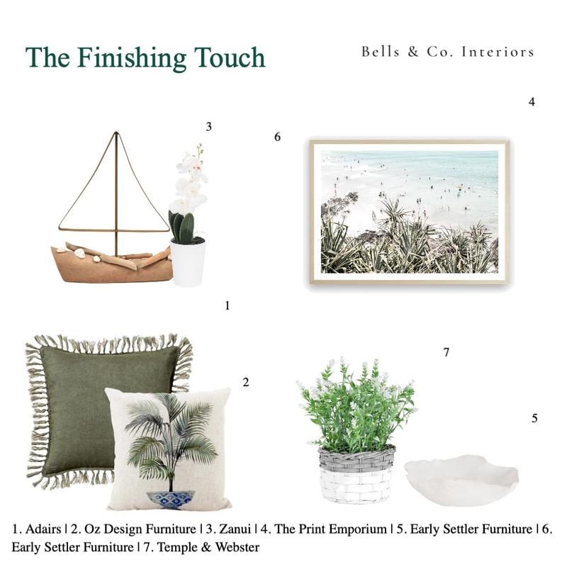 Coastal Decor Mood Board by Bells & Co. Interiors on Style Sourcebook