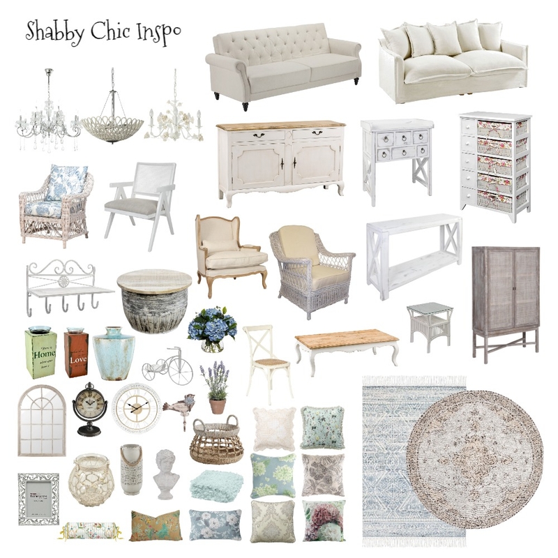 Shabby Chic Inspo Mood Board by MelissaKW on Style Sourcebook