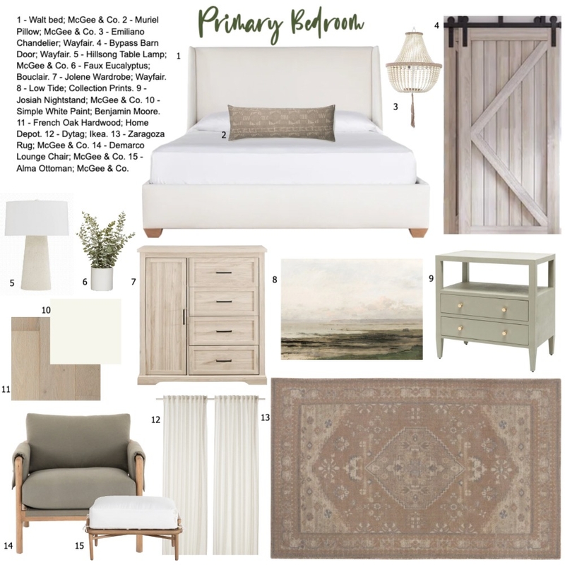 IDI - Client Primary Bedroom Mood Board by deannahessdesign on Style Sourcebook