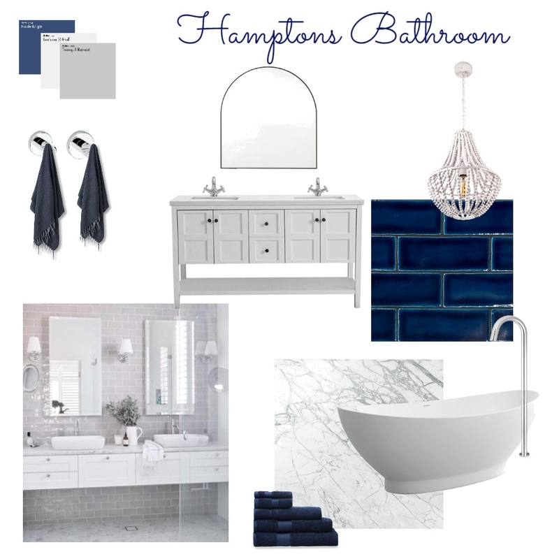 hamptons bathroom Mood Board by anna sadlowski on Style Sourcebook