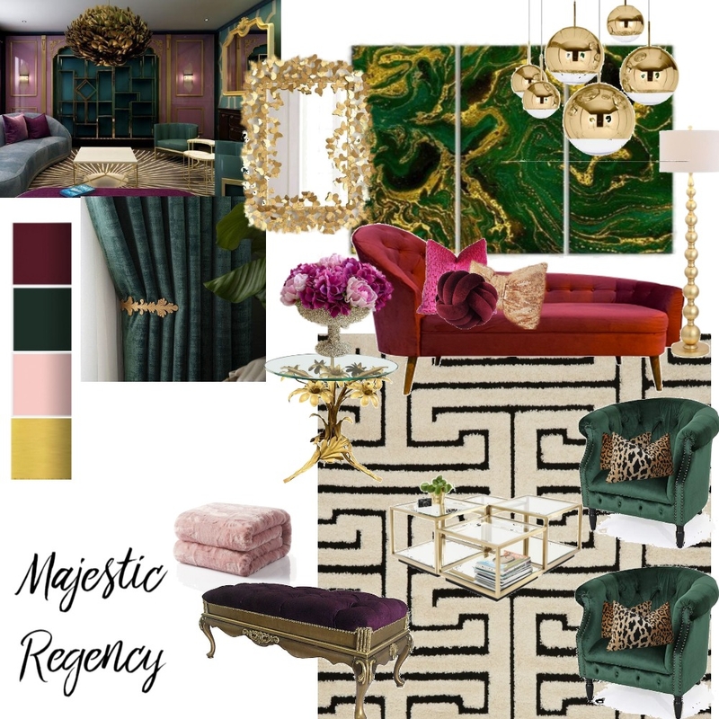 Majestic Regency Mood Board by TshegoM on Style Sourcebook