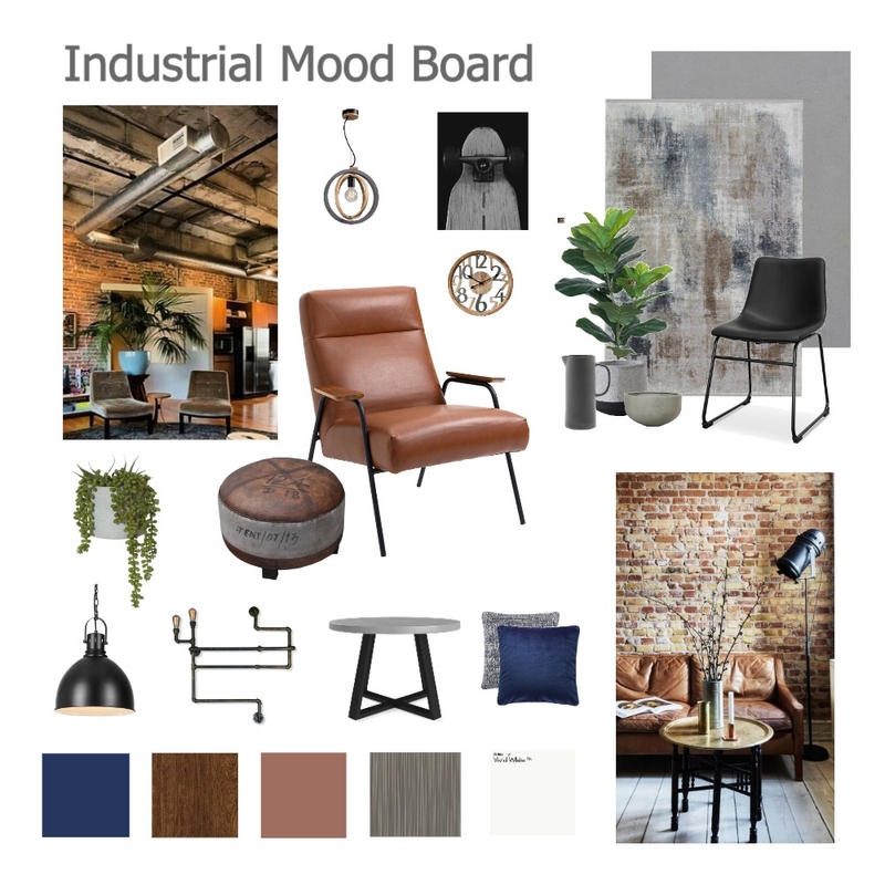 Industrial Mood Board Lisa Petric Mood Board by Lisa P on Style Sourcebook