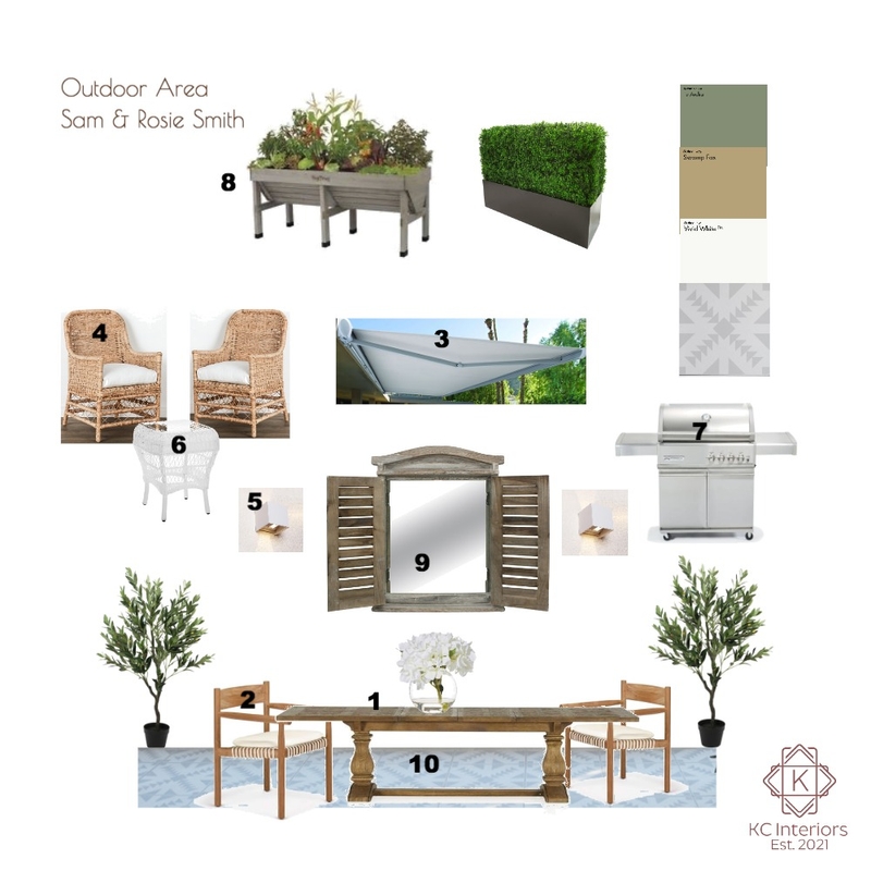 Retiree Outdoor Area Numbered Mood Board by Katrina.Curtain on Style Sourcebook