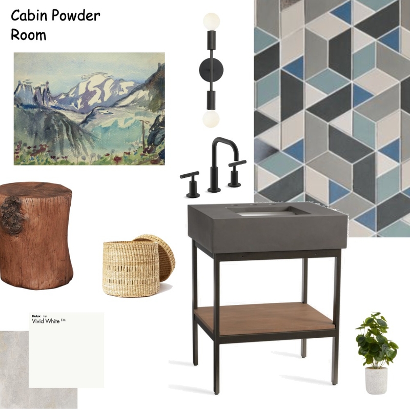 Cabin Powder Room Mood Board by jlw240 on Style Sourcebook
