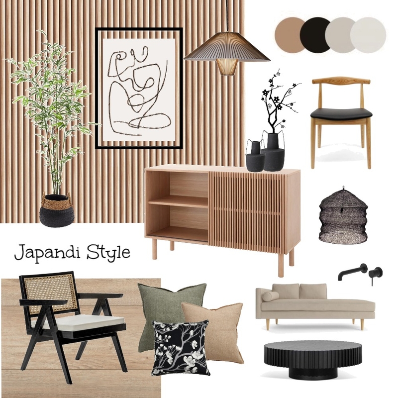 Japandi Style Mood Board by Indah Interior Styling on Style Sourcebook