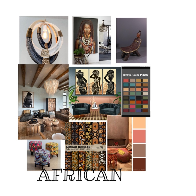 african Mood Board by Robyn Chamberlain on Style Sourcebook